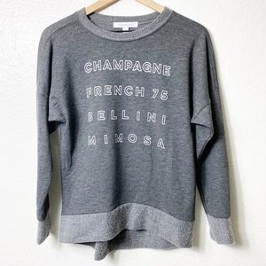 DAYDREAMER Champagne French 75 Gray Sweate…